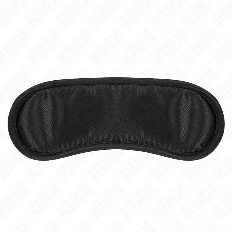 Benda per gli occhi in raso nero 19×6 cm Regolabile 16-38 cm