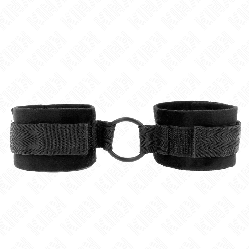 KINK – POLSINI IN PELLICCIA PER PRINCIPIANTI 25 CM CON O-RING 4 CM NERO REGOLABILE 15-25 CM