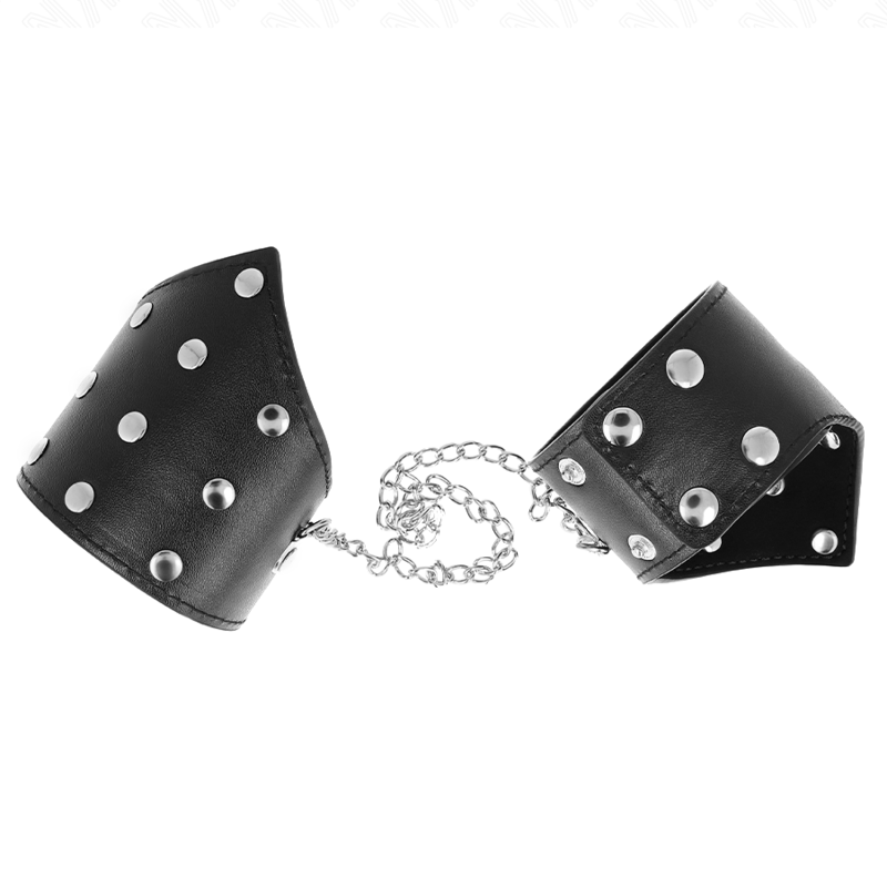 KINK – BRACCIALI STILE PUNTO NERO CON CATENA REGOLABILE 17-23 CM X 8,5 CM