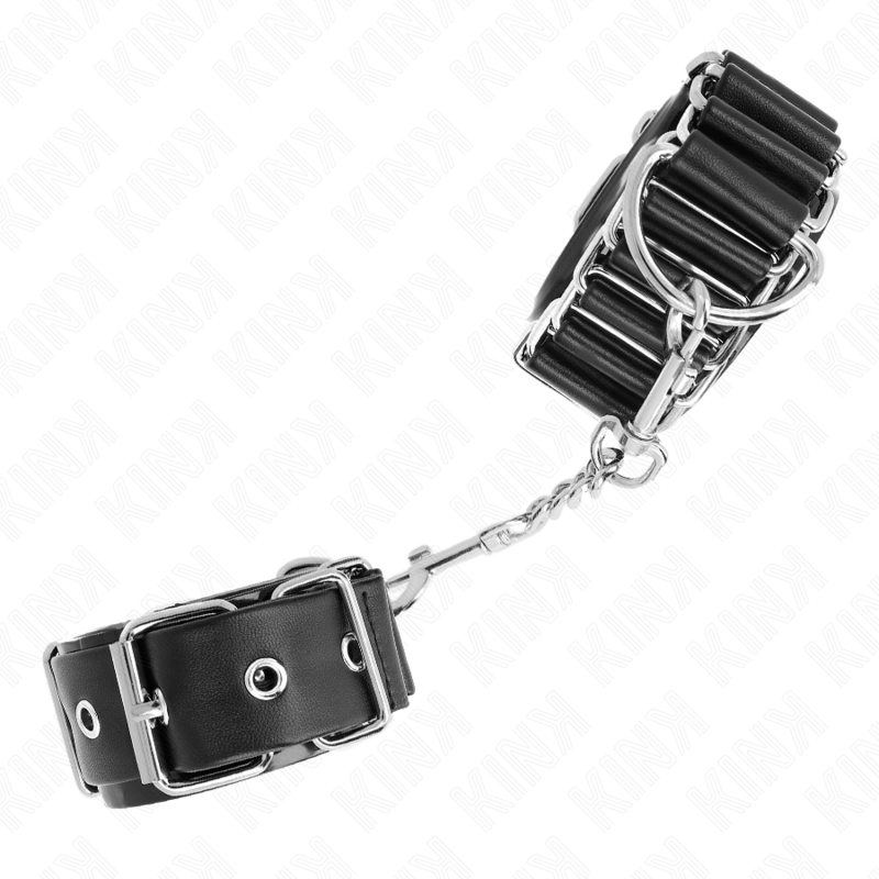 KINK – TENUTA DA POLSO SOTTILE A CERNIERA NERA REGOLABILE 16-22 CM X 3,5 CM