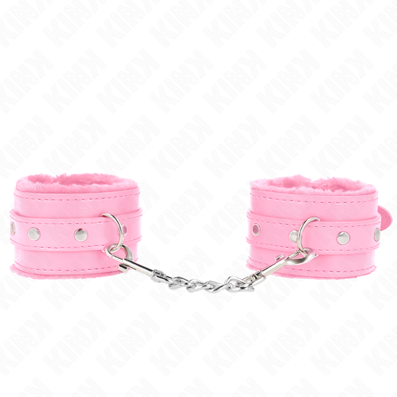 KINK – POGGIPOLSI PREMIUM RIVESTITI IN PELLICCIA ROSA CON CINTURA ROSA REGOLABILE 17-29 CM X 6 CM