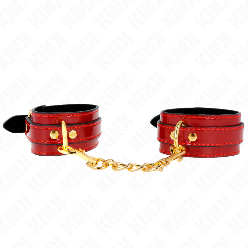 KINK – POLSINI JOANNA ANGEL ROSSO REGOLABILE CON CATENA ORO 16.5-26 CM X 4 CM