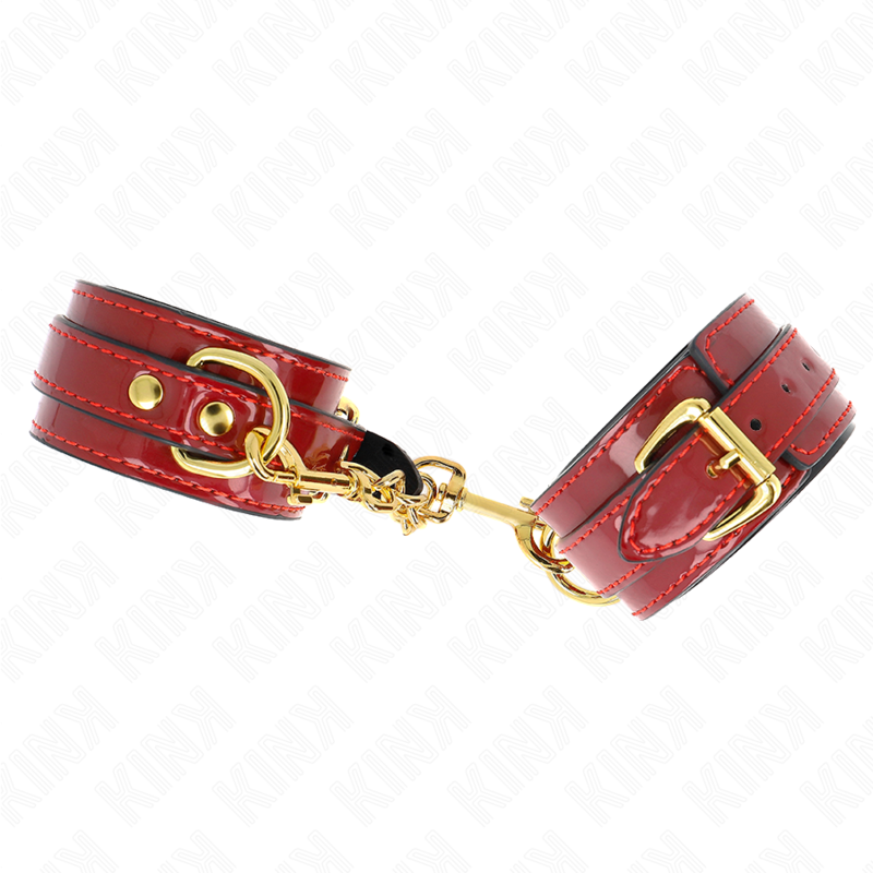 KINK – POLSINI JOANNA ANGEL ROSSO REGOLABILE CON CATENA ORO 16.5-26 CM X 4 CM