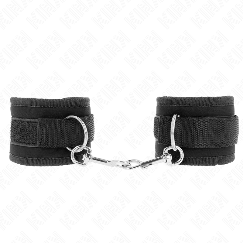 KINK – TENUTA DA POLSO IN NYLON HOOKLOOP NERA MODELLO 2 REGOLABILE 18-35 CM X 6 CM