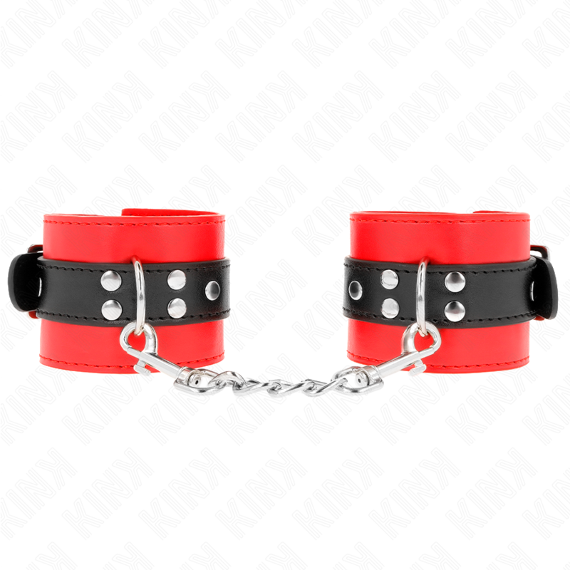 Polsiere rosse con cinturino nero Regolabili 17/28 cm x 6 cm KINK