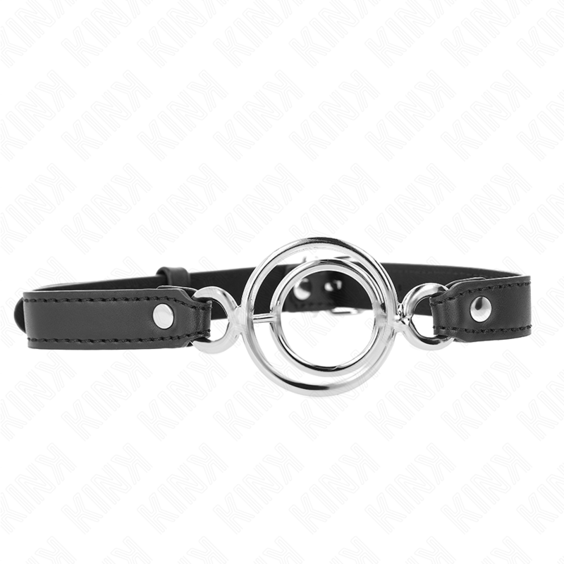 KINK – BAVAGLIO CON O-RING MULTIPLI 5 CM NERO 63 X 2,5 CM