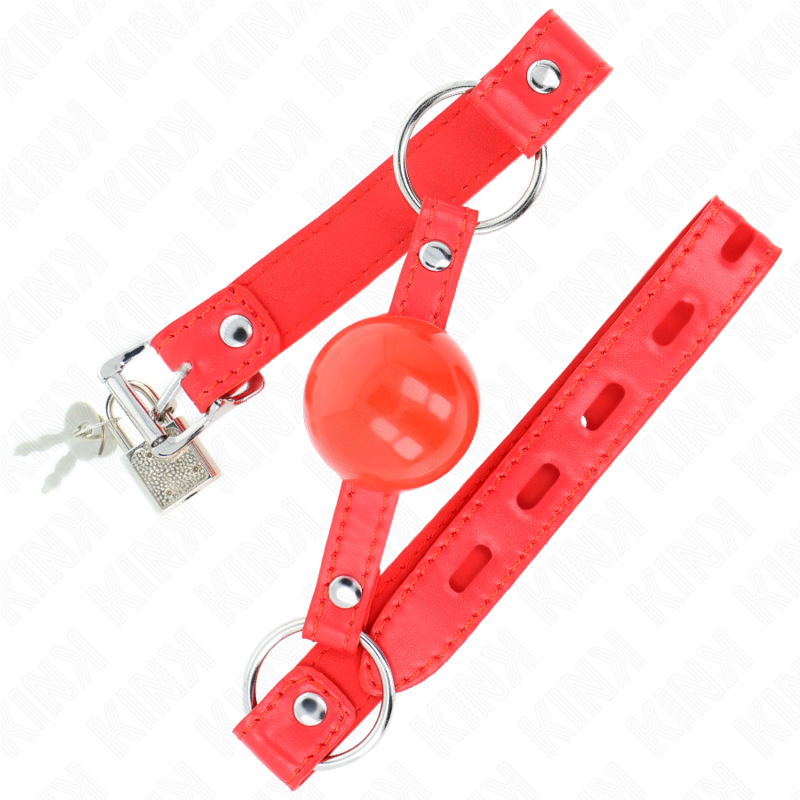 KINK – BALLA IN TPE 4 CM CON SERRATURA ROJO 60 x 2 CM