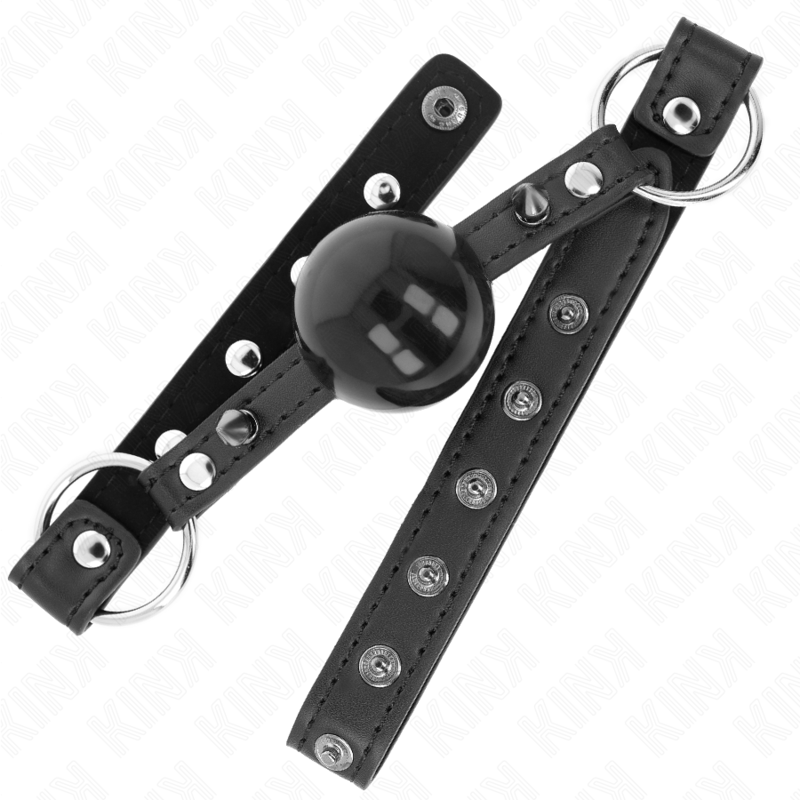 KINK – BALL GAG 4 CM CON RIVETTO PUNTA E CHIUSURA A SCATTO 65 x 2 CM