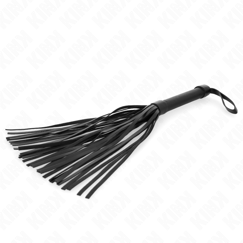 Frusta flogger nera in neoprene lunga 48,5 cm KINK