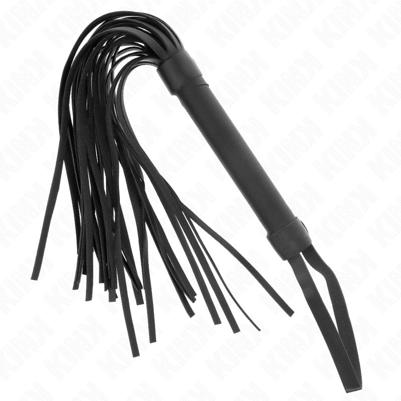 Frusta flogger nera in neoprene lunga 48,5 cm KINK