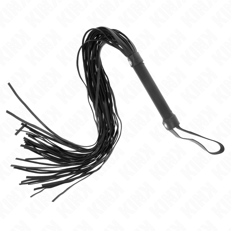 Frusta flogger lunga 60 cm imitazione pelle di pecora KINK