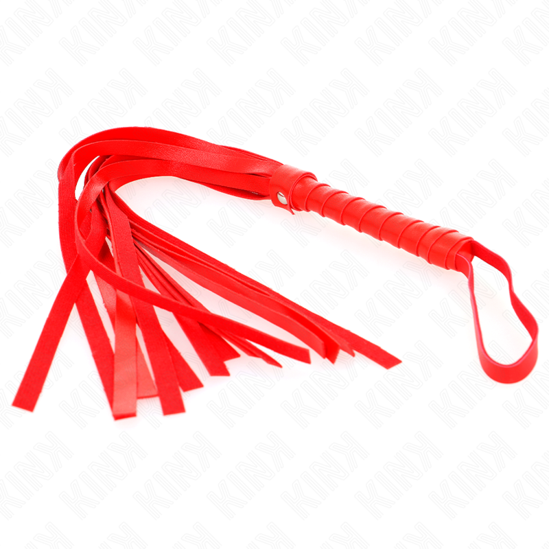 Mini frusta flogger rossa da 45 cm KINK