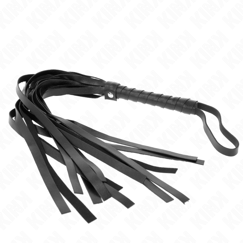 Mini frusta flogger nera da 45 cm KINK