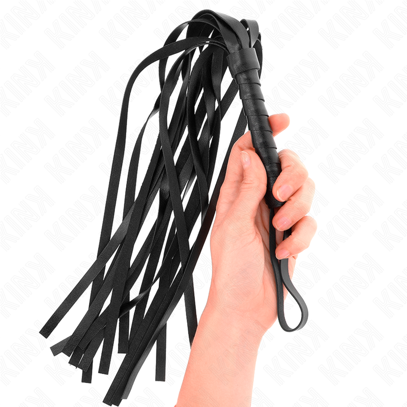 Mini frusta flogger nera da 45 cm KINK