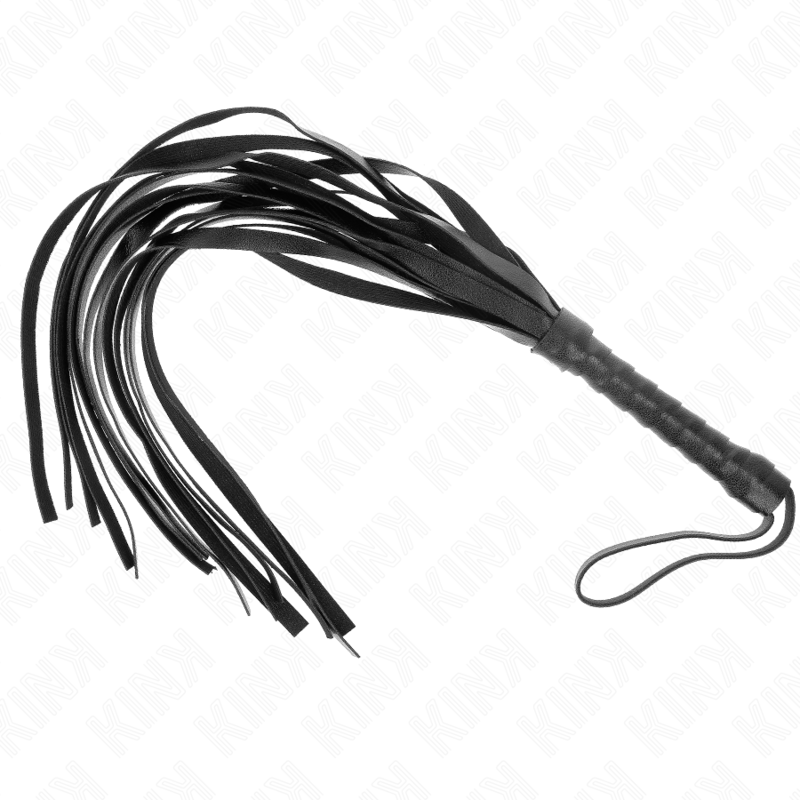 Mini frusta flogger nera da 28 cm KINK