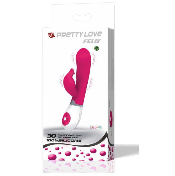 PRETTY LOVE FLIRTATION – VIBRADOR CON ESTIMULADOR FELIX