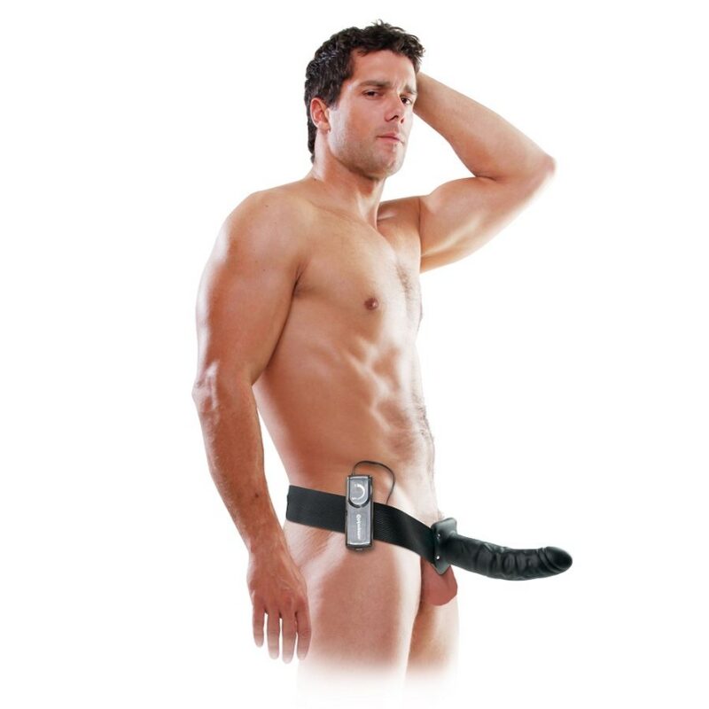 FETISH FANTASY SERIES – 19 CM STRAP-ON CAVO VIBRANTE NERO
