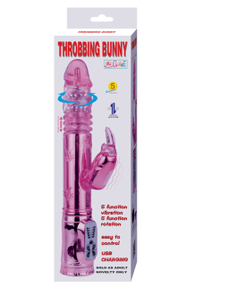 Vibratore rotante rabbit rosa ‘THROBBING BUNNY’ BAILE ROTATIONS