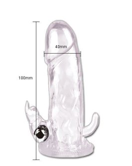 Estensione del pene vibratore ‘Brave Man Rabbit I’ 18 x 3.5 cm BAILE