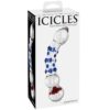 ICICLES NUMERO 18 MASSAGGIATORE IN VETRO SOFFIATO A MANO - immagine 2