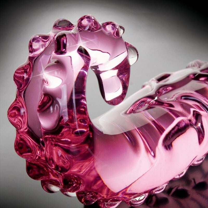 Dildo in vetro soffiato rosa Numero 24 ICICLES – PIPEDREAM