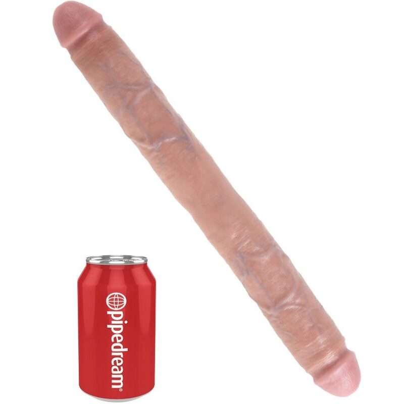 Doppio dildo color carne 40,6 x Ø 4,6 cm KING COCK PIPEDREAM