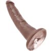 KING COCK - 7 DILDO CIOCCOLATO 17.8 CM - immagine 5