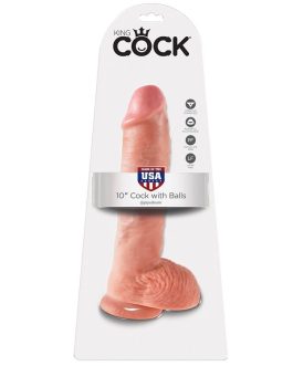 Dildo realistico con testicoli 26.5 cm ’10 Cock with Balls’ KING COCK
