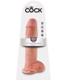 KING COCK – 11 DILDO CARNE CON SFERE 28 CM