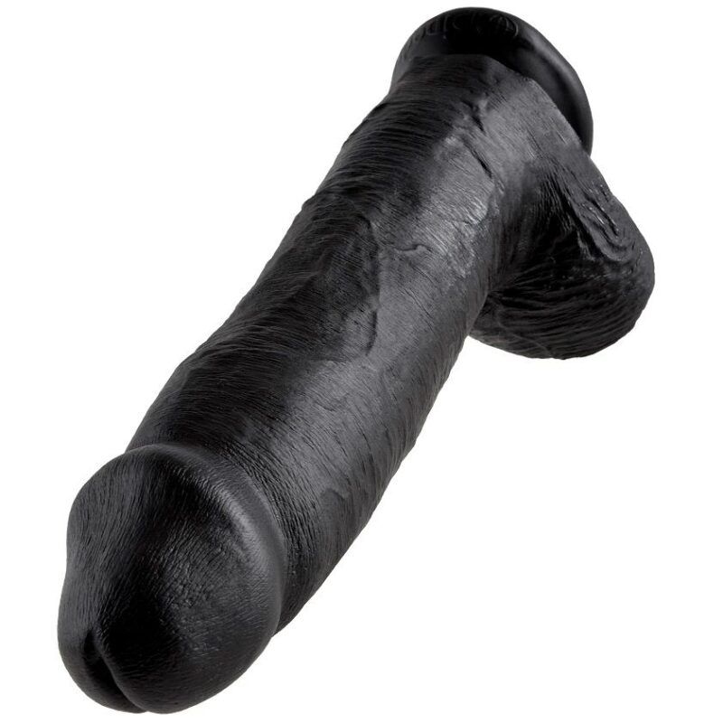 KING COCK – 12 DILDO NERO CON SFERE 30.48 CM