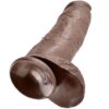 KING COCK - 12 DILDO MARRONE CON SFERE 30.48 CM - immagine 2