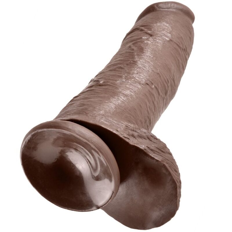 KING COCK – 12 DILDO MARRONE CON SFERE 30.48 CM
