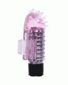 Mini vibratore da dito in silicone rosa BAILE