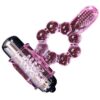 BAILE - ANELLO IN SILICONE 10 RITMI DI LINGUA CON VIBRAZIONE ROSA - immagine 5