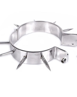Collare BDSM da schiavo/a con punte Ø 13,5 cm METAL HARD