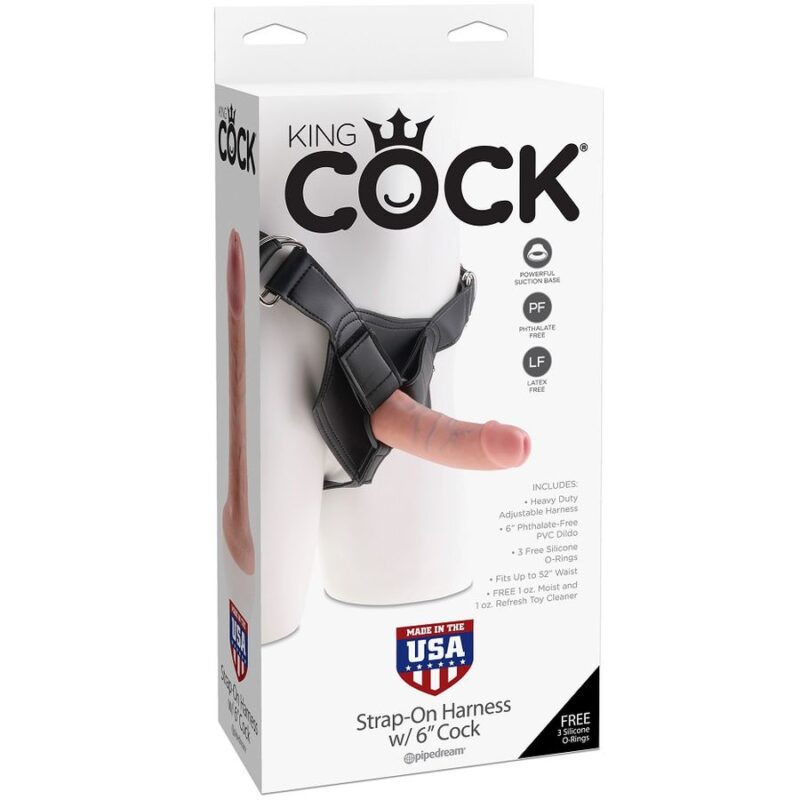 KING COCK HARNESS 6 "COCK - immagine 2