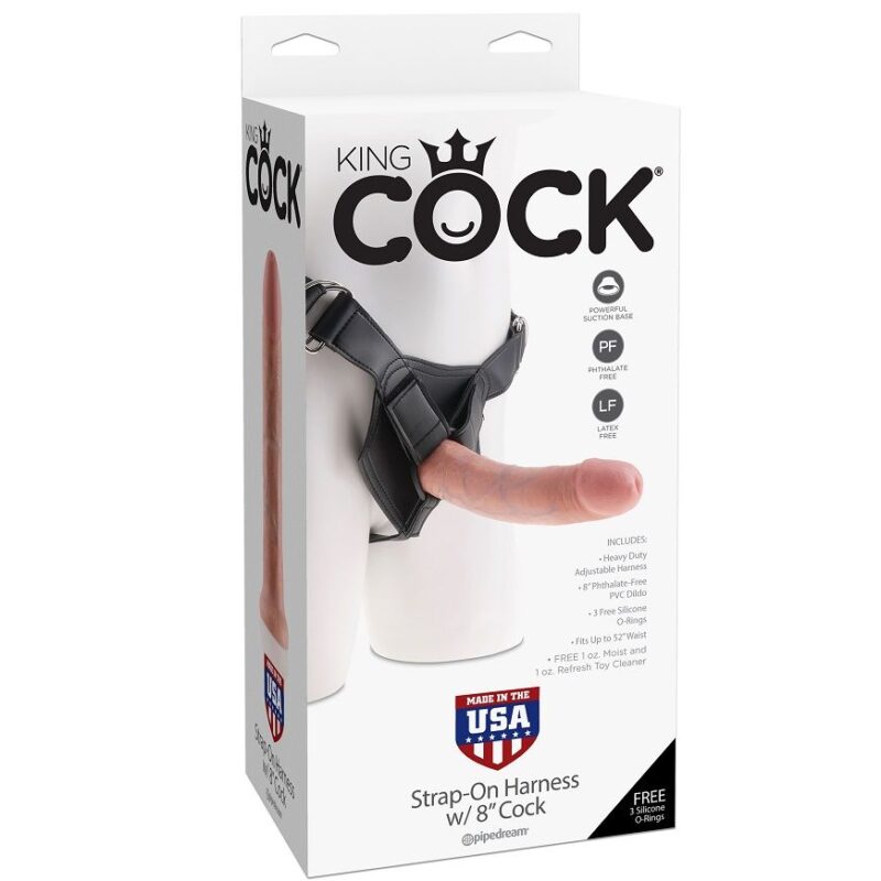 KING COCK HARNESS 8 "COCK - immagine 4