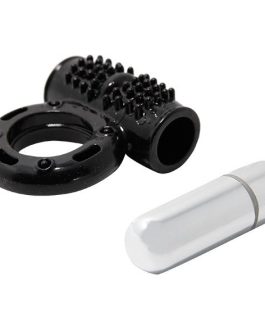 Anello vibrante per il pene ‘Power Ring 10V’ nero BAILE