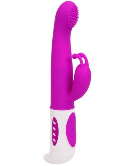 Vibratore rabbit in silicone lilla ‘HUGH’ PRETTY LOVE SMART