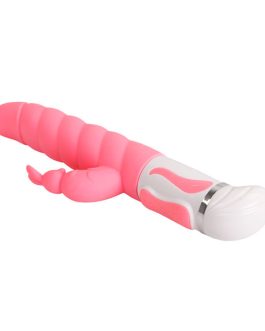 Vibratore rabbit in silicone rosa ‘STEVEN’ PRETTY LOVE SMART