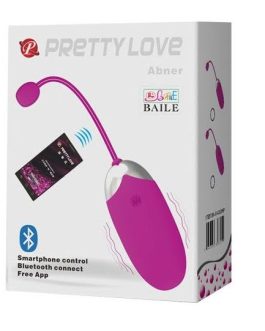 Ovetto vaginale vibrante fucsia con APP Abner PRETTY LOVE