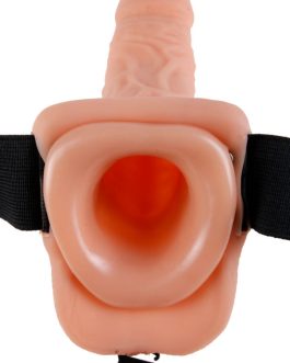 FETISH FANTASY SERIES – SERIES 9 HOLLOW STRAP-ON CON SFERE 22.9CM CARNE