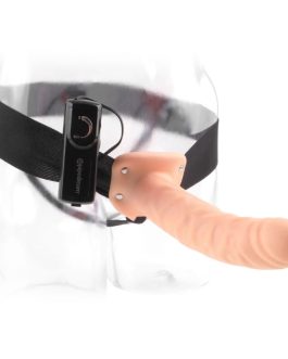 FETISH FANTASY SERIES – 19 CM STRAP-ON CAVO VIBRANTE MARRONE