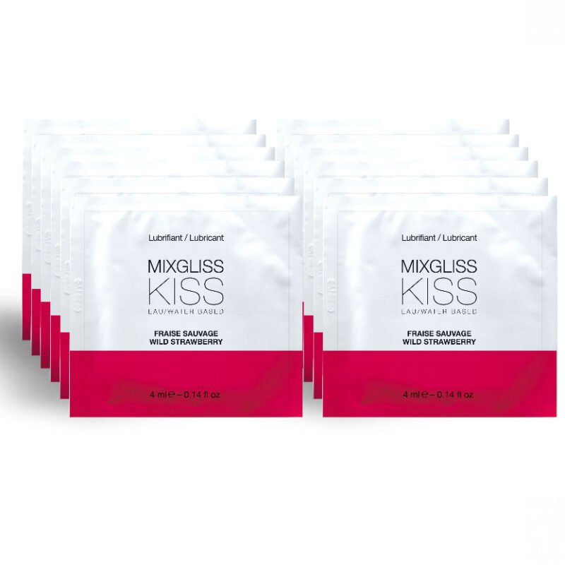 MIXGLISS – LUBRIFICANTE A BASE ACQUA GUSTO FRAGOLA 12 MONODOSE 4 ML