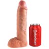 Strapon con bretelle e maxi dildo cavo da 25,4 cm KING COCK PIPEDREAM - immagine 4
