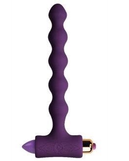 Plug anale vibrante con palline in morbido silicone ROCKS-OFF