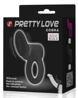 PRETTY LOVE – COBRA ANELLO VIBRATORE NERO