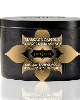 Candela da massaggio alla vaniglia cremosa con legno di sandalo KAMASUTRA
