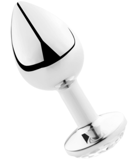 PLUG SECRETPLAY ANALE IN ALLUMINIO TRASPARENTE 8CM