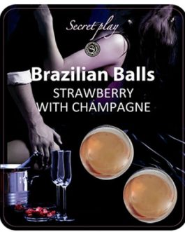 Palline brasiliana con aroma di fragola e champagne SECRET PLAY set 2